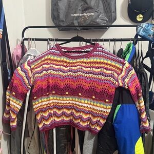 Colorful Knit Women's Sweater